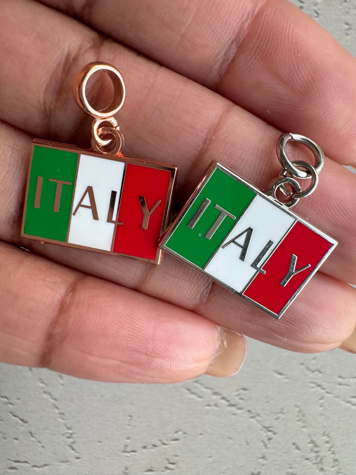 Italy Flag Inspired Charm