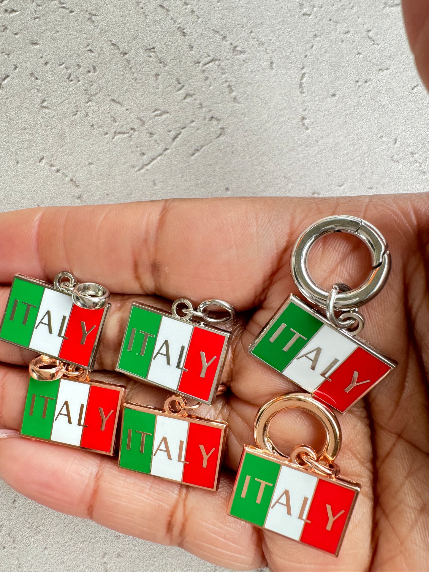 Italy Flag Inspired Charm