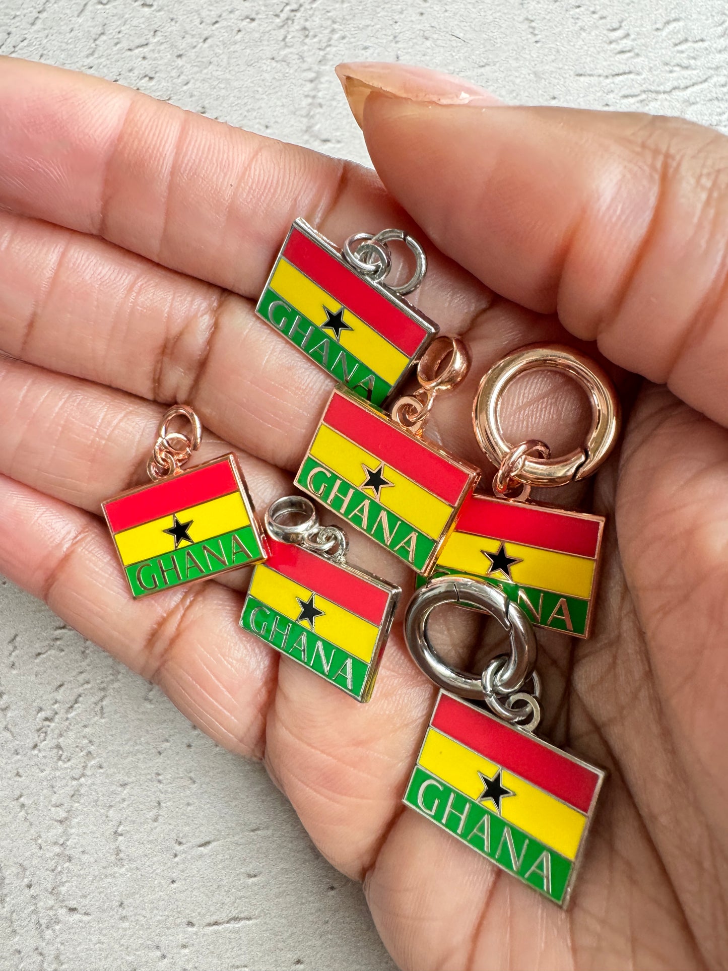 Ghana Flag Inspired Charm