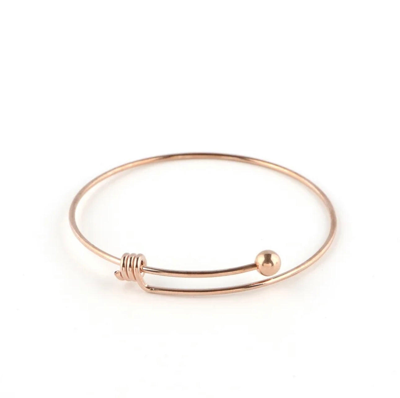 Ball Adjustable Bangle with charm